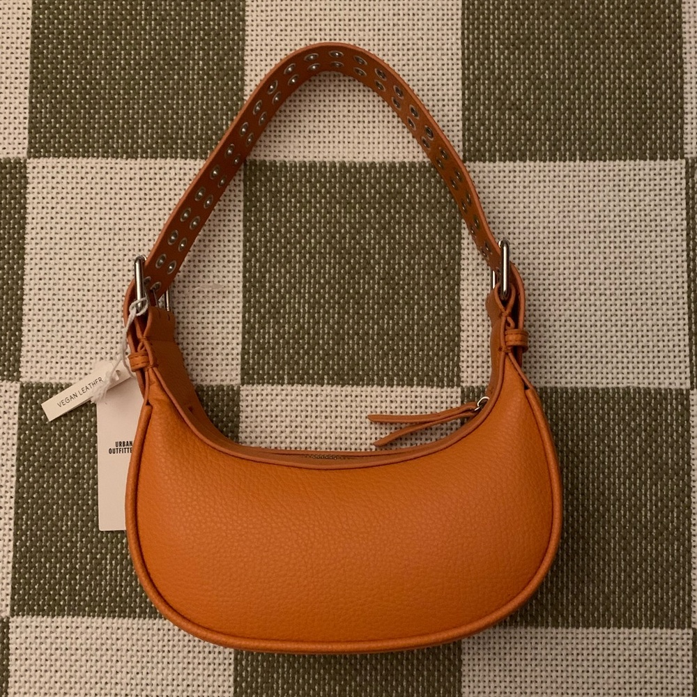 Urban Outfitters Orange Medium Crescent Shoulder Bag